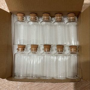 20 ml Mini Glass Bottles with Cork Lid (20 pcs)